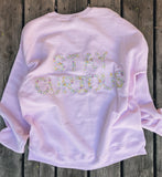 ADULT Large Surfing George OOAK crewneck