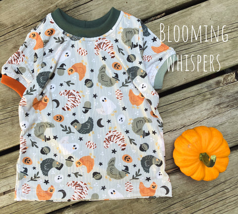 18-24 mo Halloween Chickens Tee
