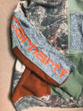 Size 4 years camo forest hoodie