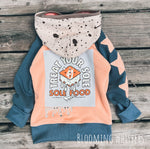 4-7 years I Scream Upcycle Hoodie