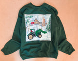 Size ADULT MED Snowy Deere 1 Crewneck