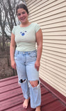 Adult XS blueberries tee