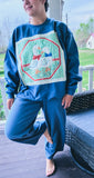 ADULT XL Geese friends vintage quilted crew