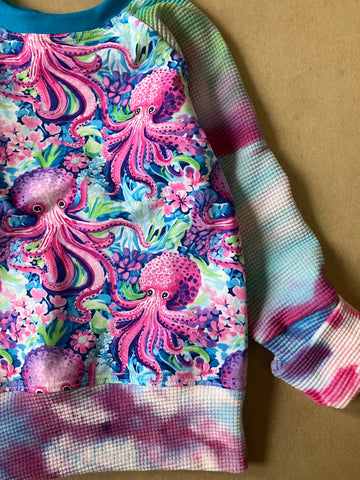 Multiple sizes- Bright Octopus Crewneck
