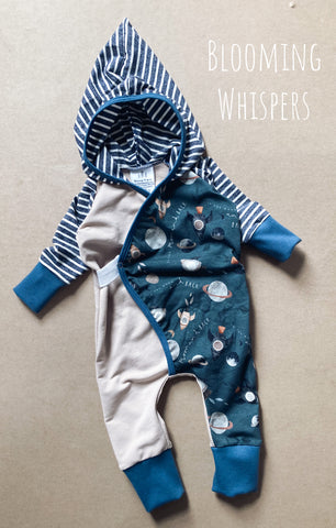 18-24 MONTHS Outer Space Snap Romper