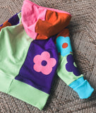 Size 18 mo-4 years Bright Flower Swoosh Hoodie