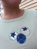 Adult XS blueberries tee