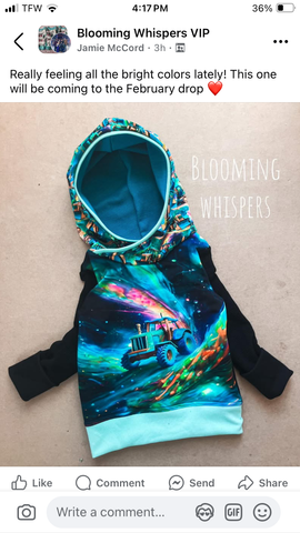 3-6 years Space Tractor Hoodie