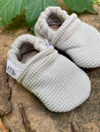 3-6 months gray waffle moccs