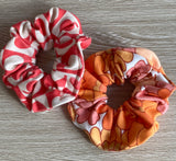 (Standard) retro back to school scrunchies (two pack)