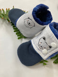 3-6 month woodland minky boots